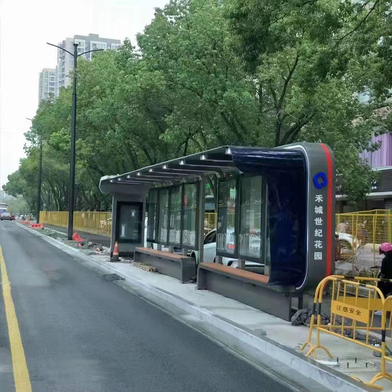 揚州公交站(zhàn)台候車(chē)亭(圖2)