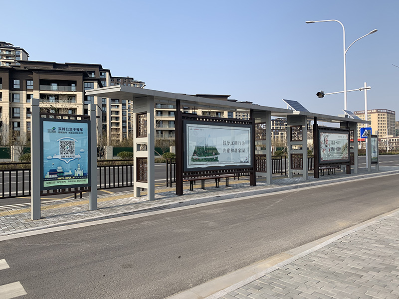 宿遷市(shì)公交站(zhàn)台候車(chē)亭(圖2)